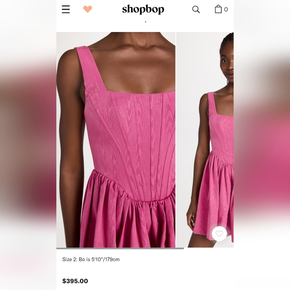 NWT Landscape Pink Dress STAUD bodice 4 - Picture 5 of 8